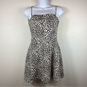 Princess Polly Size 4 Mini Dress Cheetah Animal‎ Print adjustable strap lined